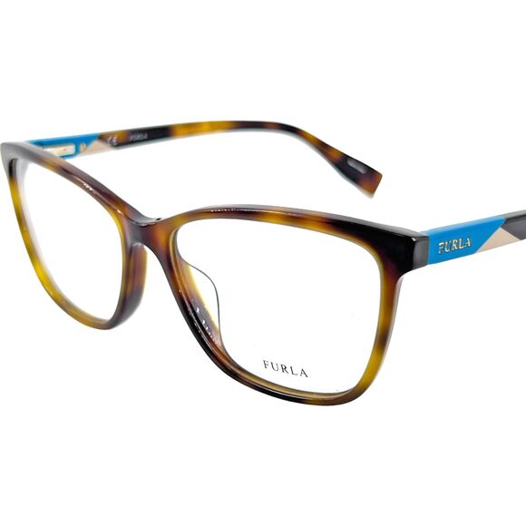 FURLA VFU130 Womens Eyeglass Frame 752 Tortoise